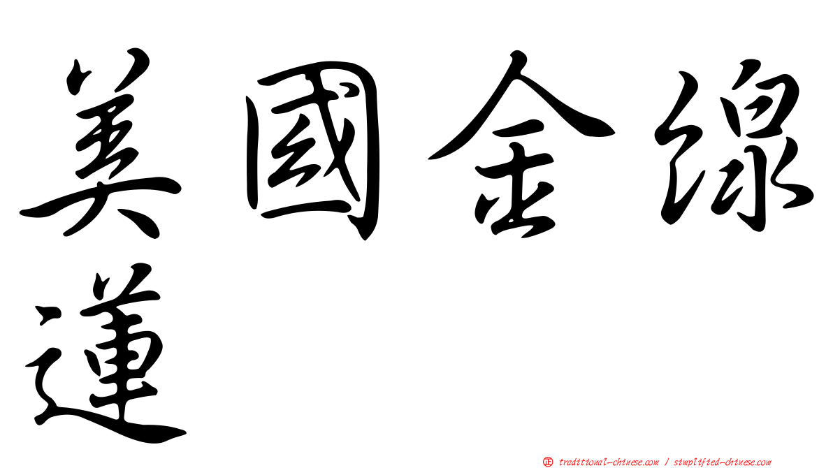 美國金線蓮