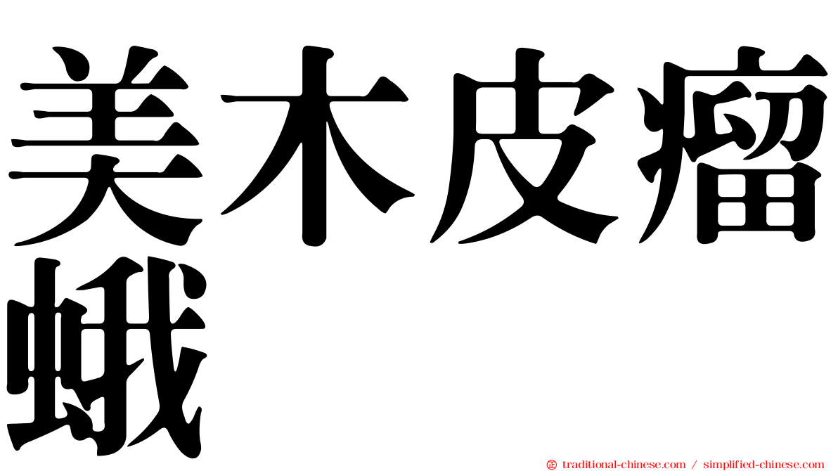 美木皮瘤蛾