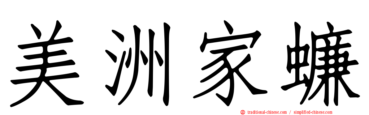 美洲家蠊