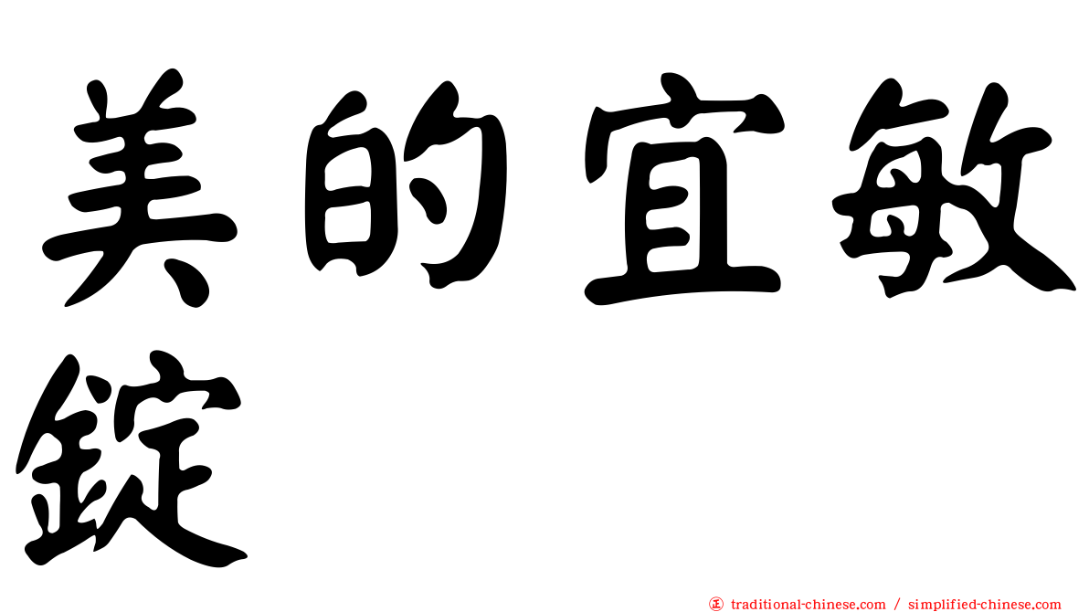 美的宜敏錠