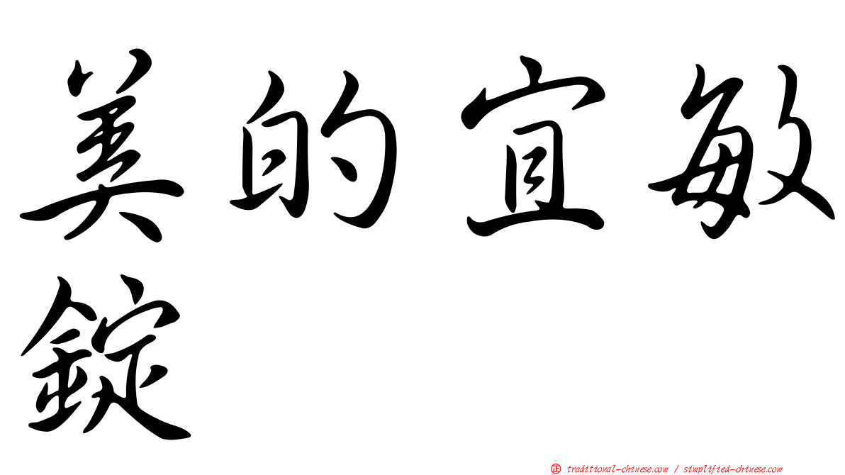 美的宜敏錠