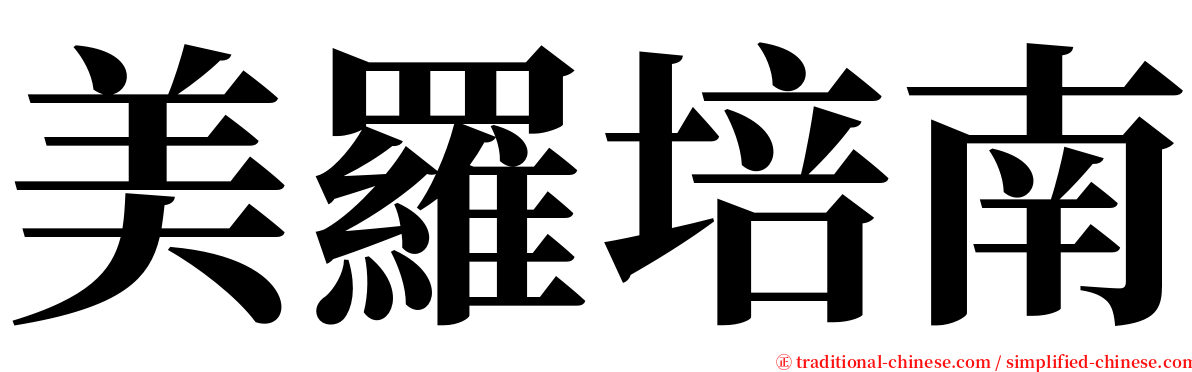 美羅培南 serif font