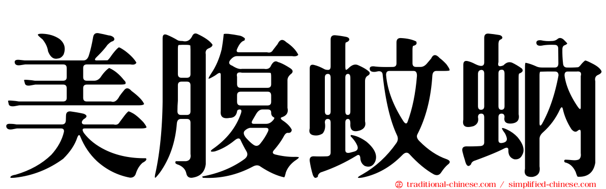 美腹蚊蚋