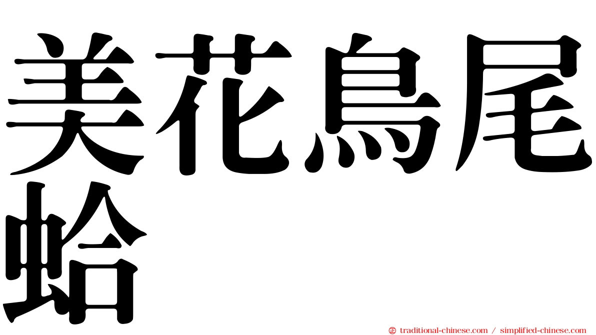 美花鳥尾蛤