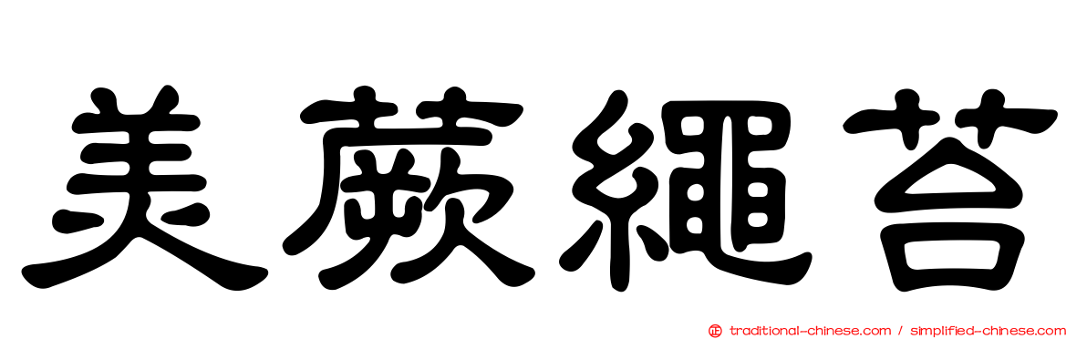 美蕨繩苔