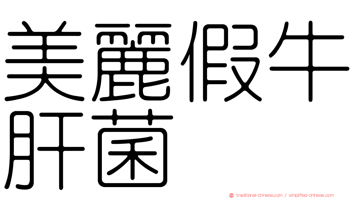 美麗假牛肝菌