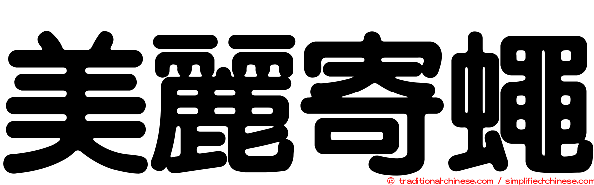 美麗寄蠅