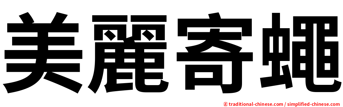 美麗寄蠅