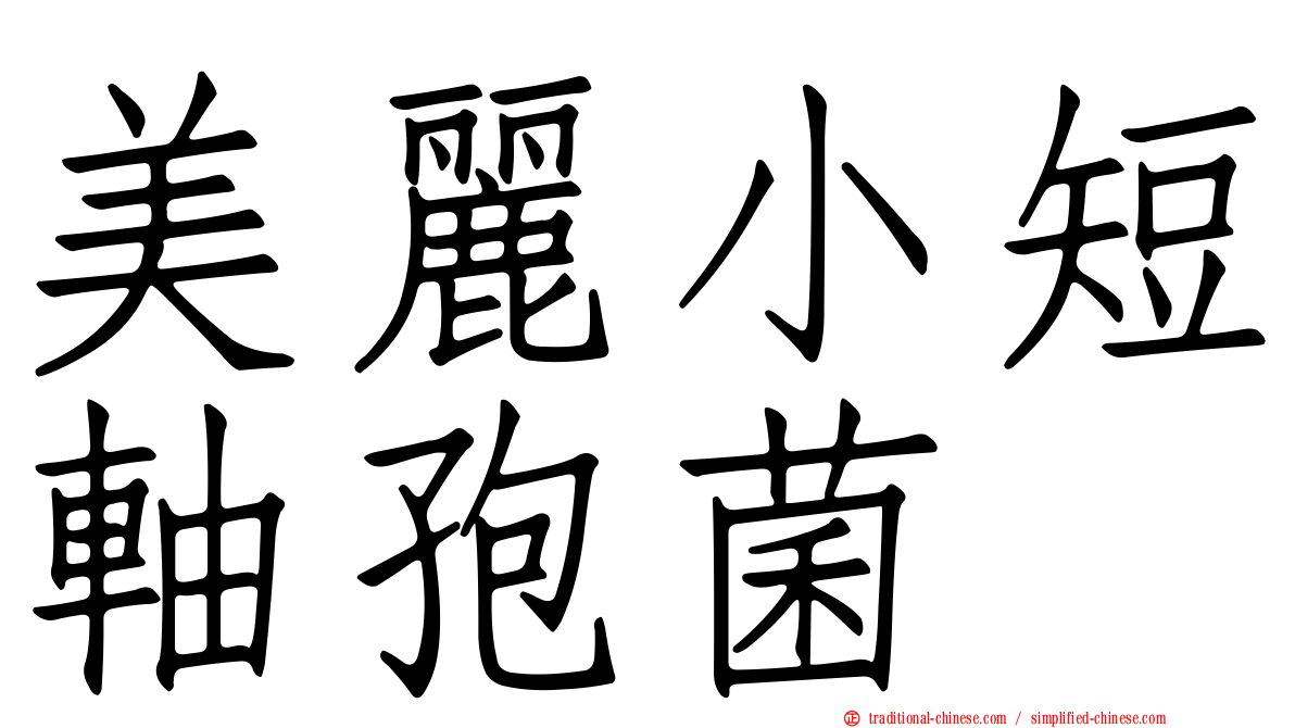 美麗小短軸孢菌
