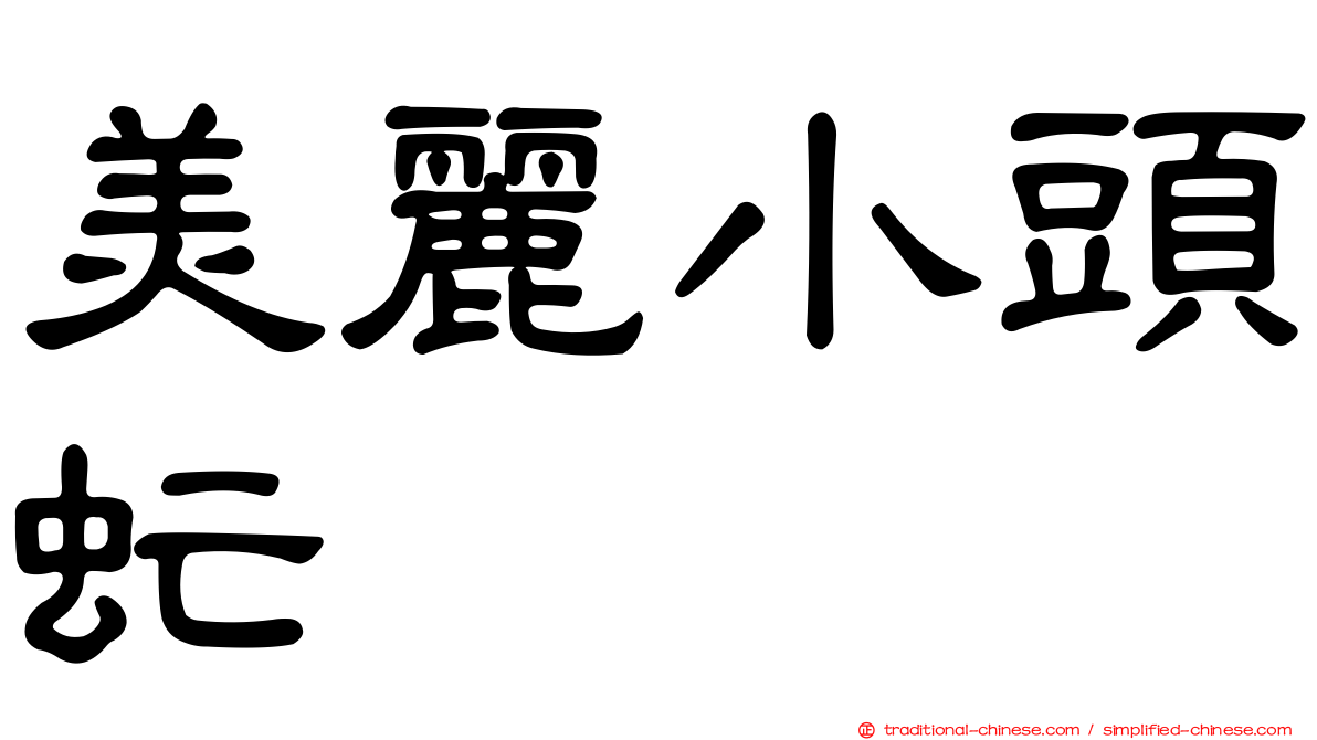 美麗小頭虻