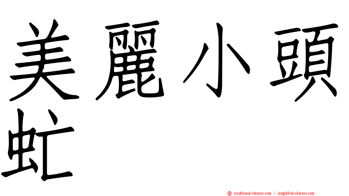 美麗小頭虻