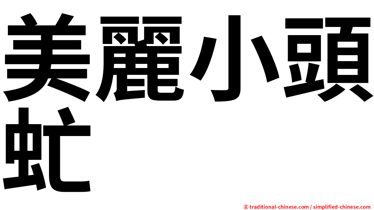 美麗小頭虻