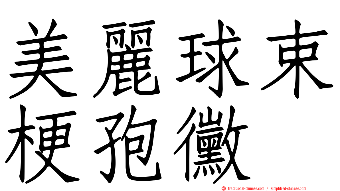 美麗球束梗孢黴
