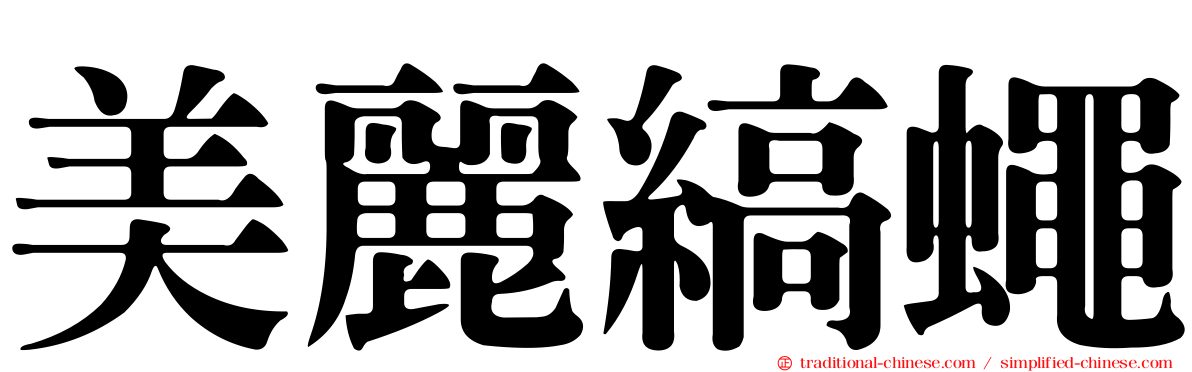 美麗縞蠅