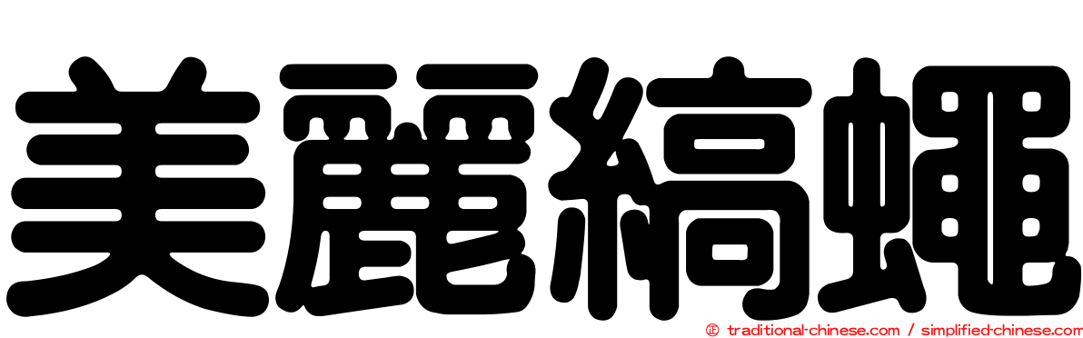 美麗縞蠅