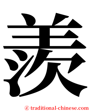 羨 serif font