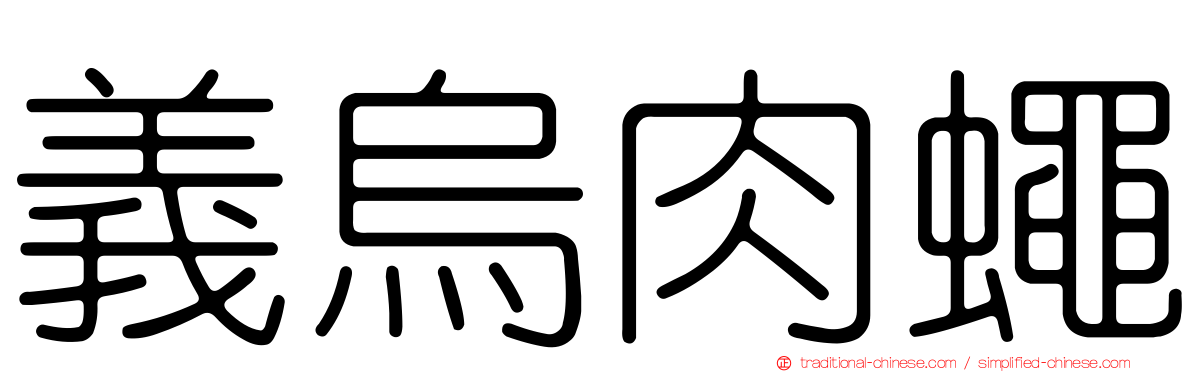 義烏肉蠅