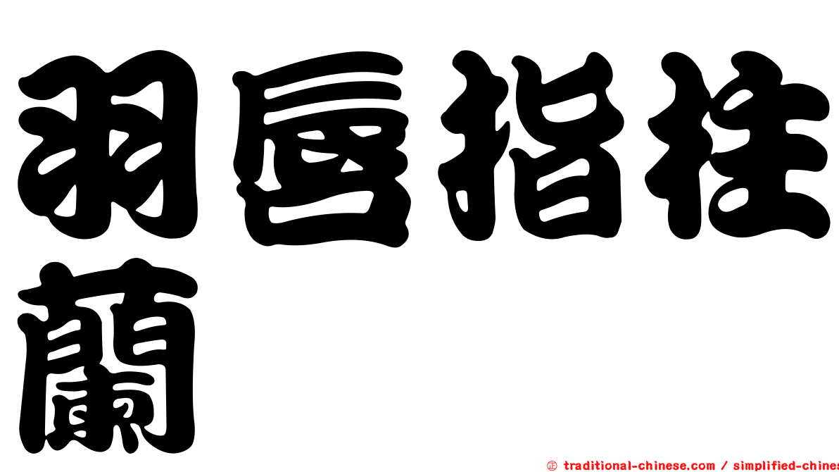 羽唇指柱蘭