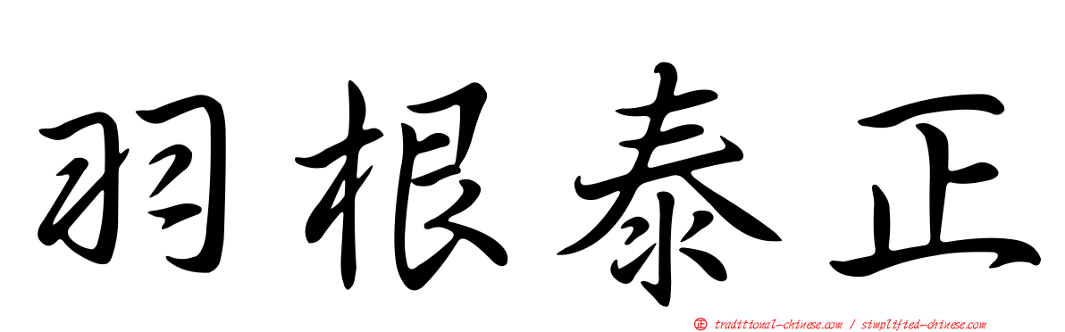 羽根泰正
