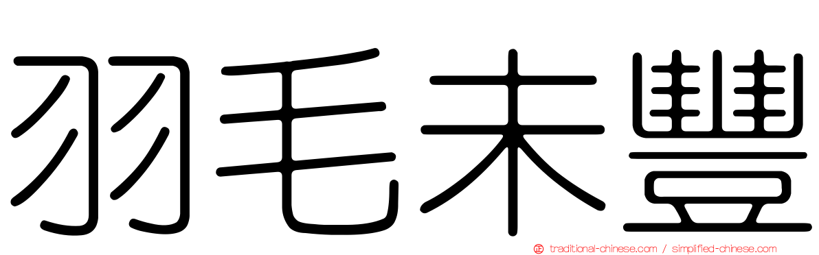 羽毛未豐