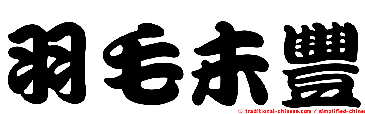 羽毛未豐