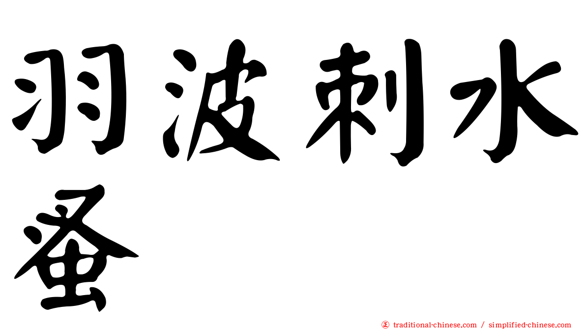 羽波刺水蚤