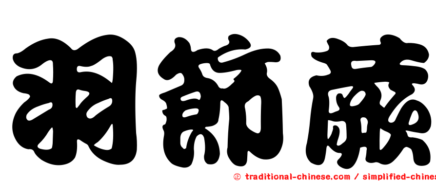 羽節蕨