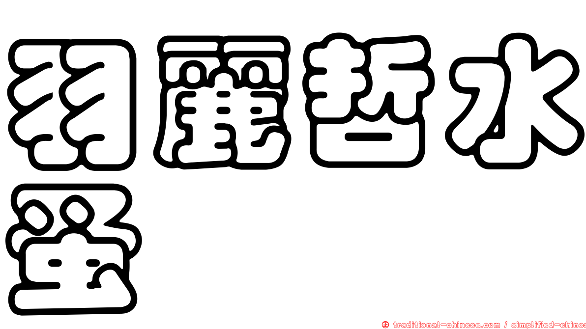 羽麗哲水蚤