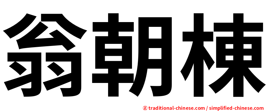 翁朝棟