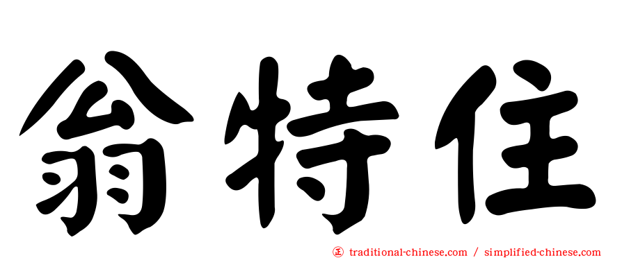 翁特住
