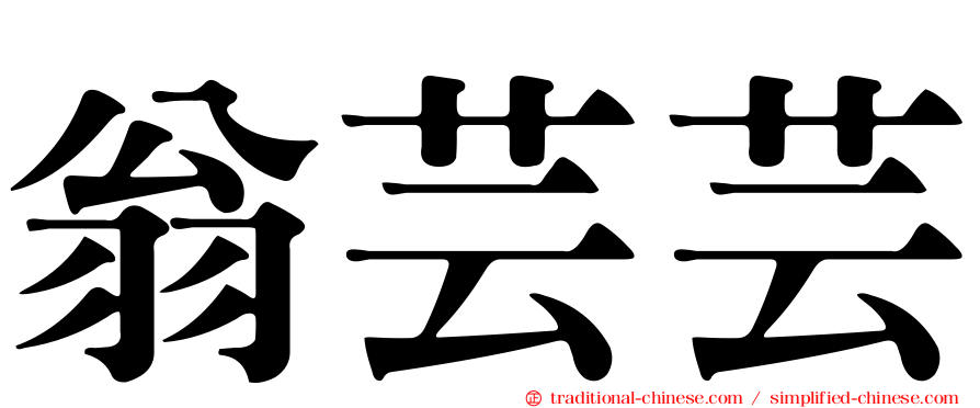 翁芸芸