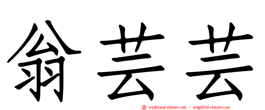 翁芸芸