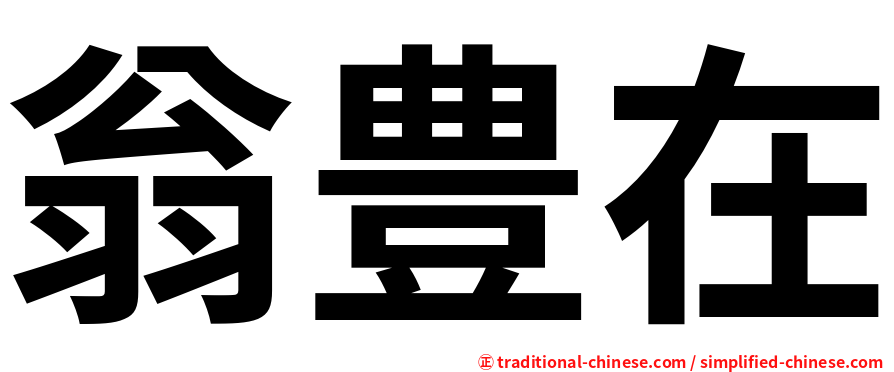 翁豊在