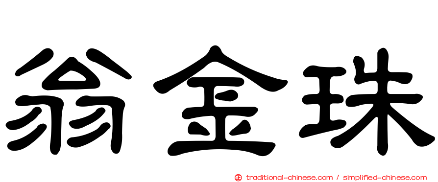 翁金珠