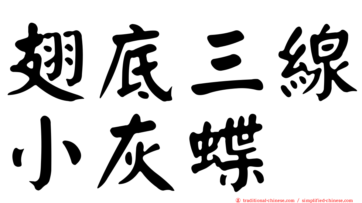 翅底三線小灰蝶