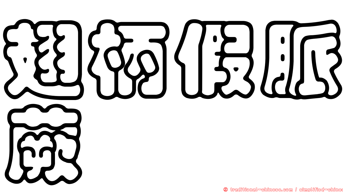 翅柄假脈蕨
