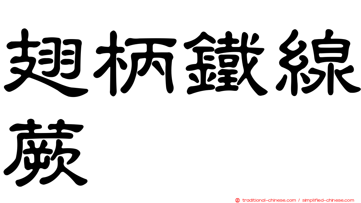 翅柄鐵線蕨