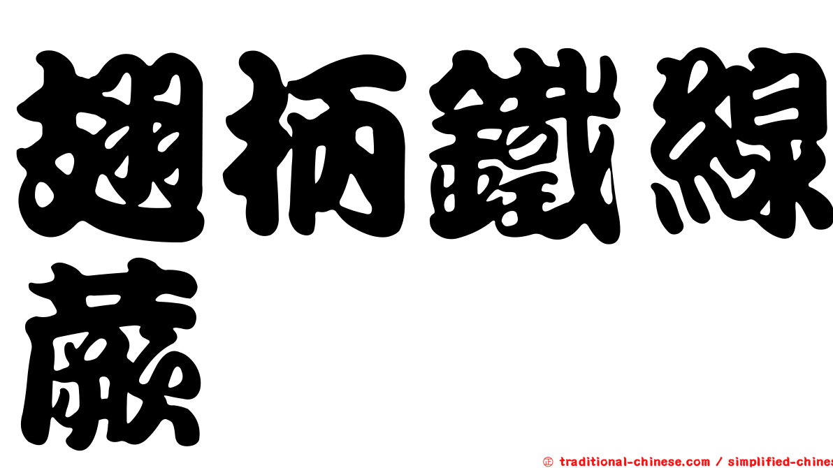 翅柄鐵線蕨