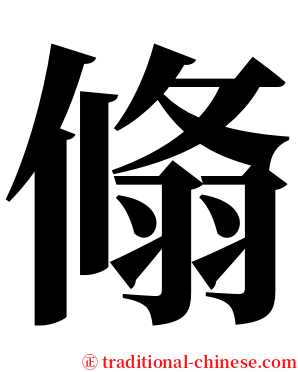 翛 serif font