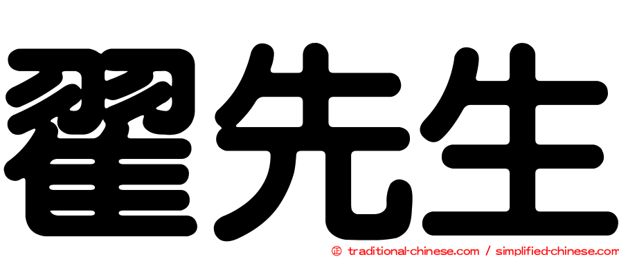 翟先生