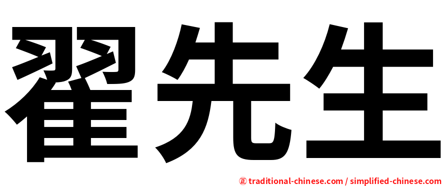 翟先生