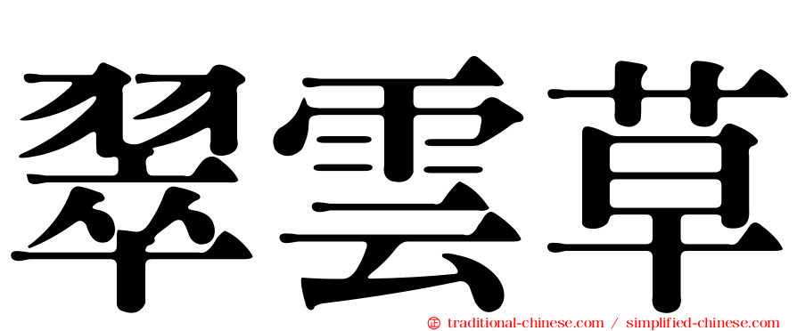 翠雲草