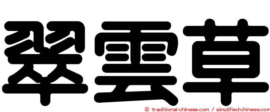 翠雲草