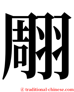翢 serif font