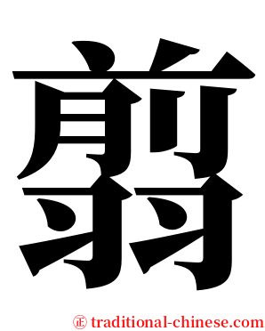 翦 serif font