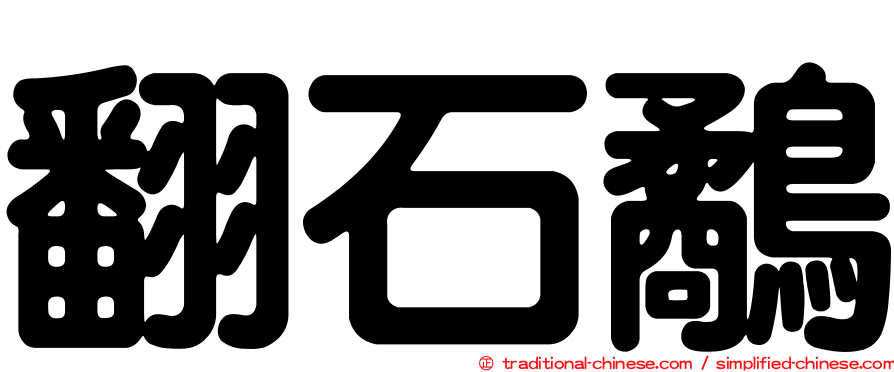 翻石鷸