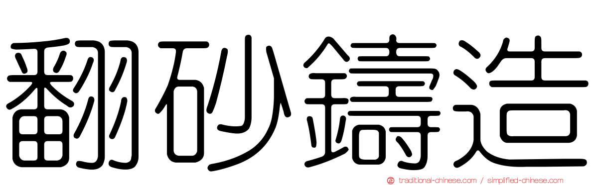 翻砂鑄造