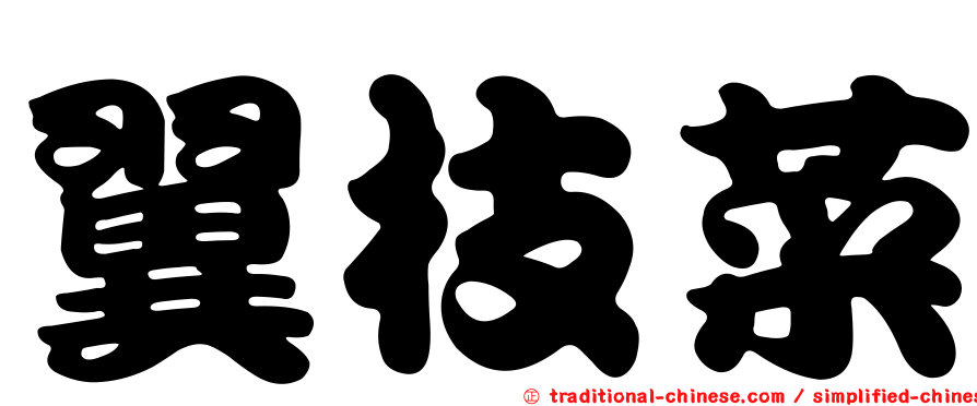 翼枝菜