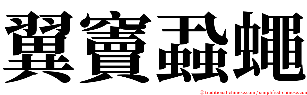 翼竇蝨蠅 serif font