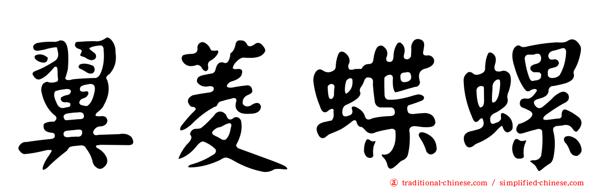 翼菱蝶螺
